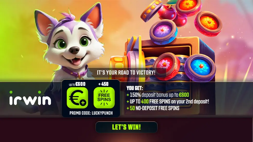 Регистрация в Irwin Casino
